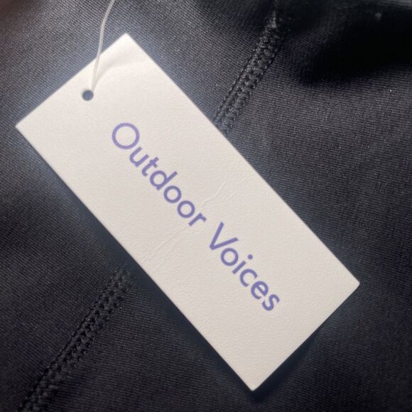 Outdoor Voices Colorblock Leggings M Gray Black Blue High Rise Stretch - Picture 4 of 5